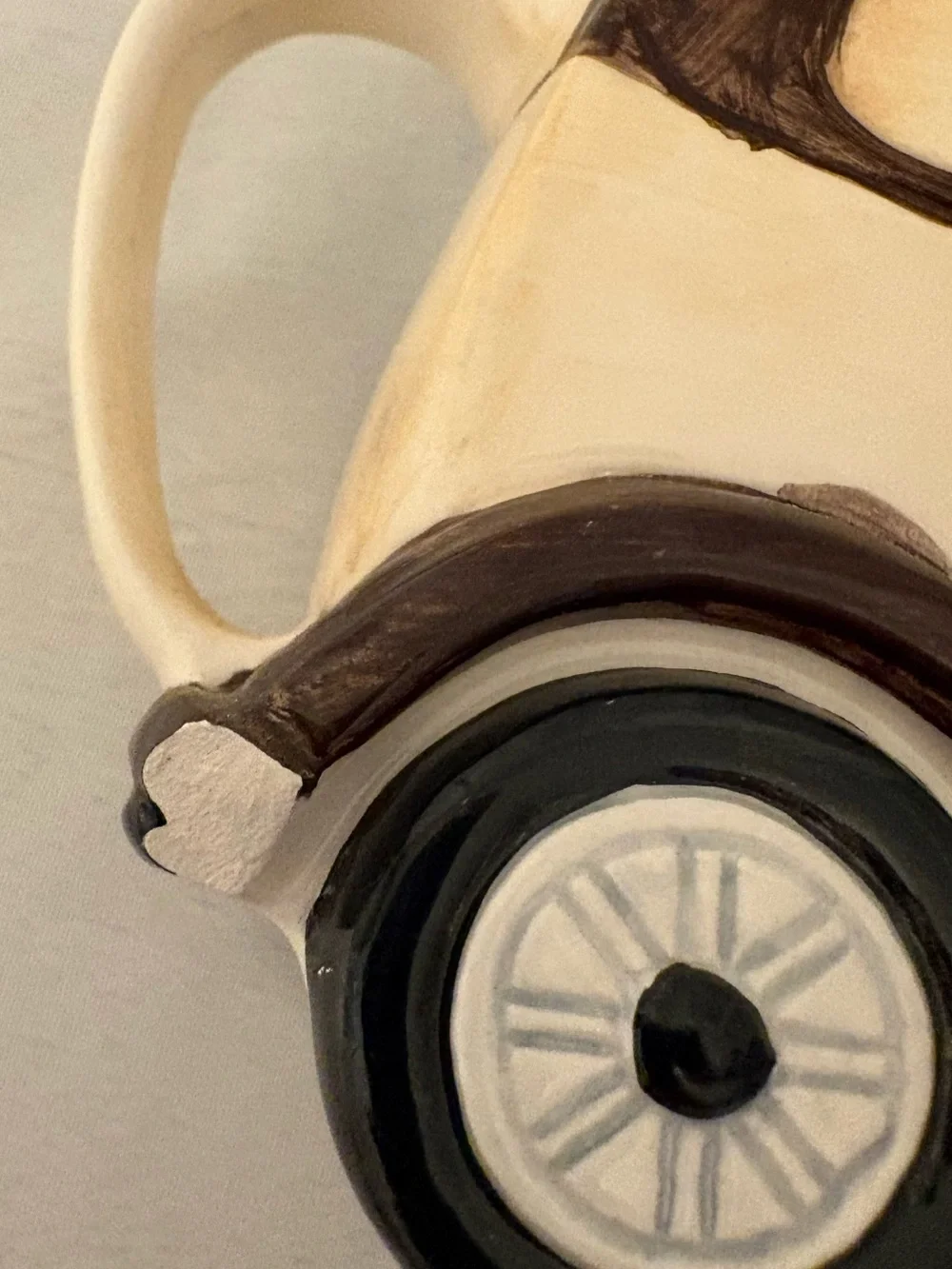 Canfloyd Teddy Bear Vintage Car Ceramic Teapot
